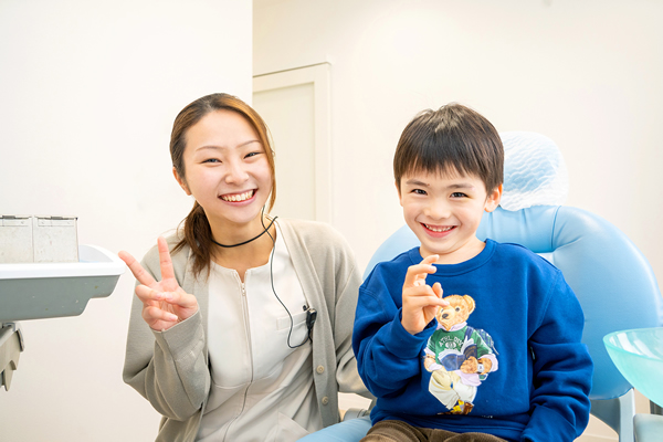 スタッフと子ども